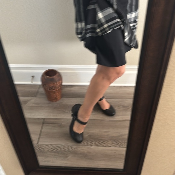 Boss by Hugo Boss black and white plaid wool skirt size 10 - Picture 2 of 9